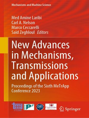 cover image of New Advances in Mechanisms, Transmissions and Applications